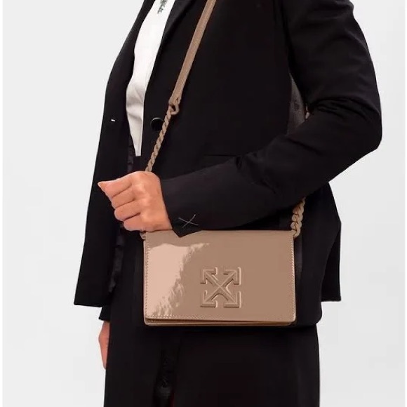 Off-White Jitney Patent Leather Shoulder Bag - Picture 3 of 13